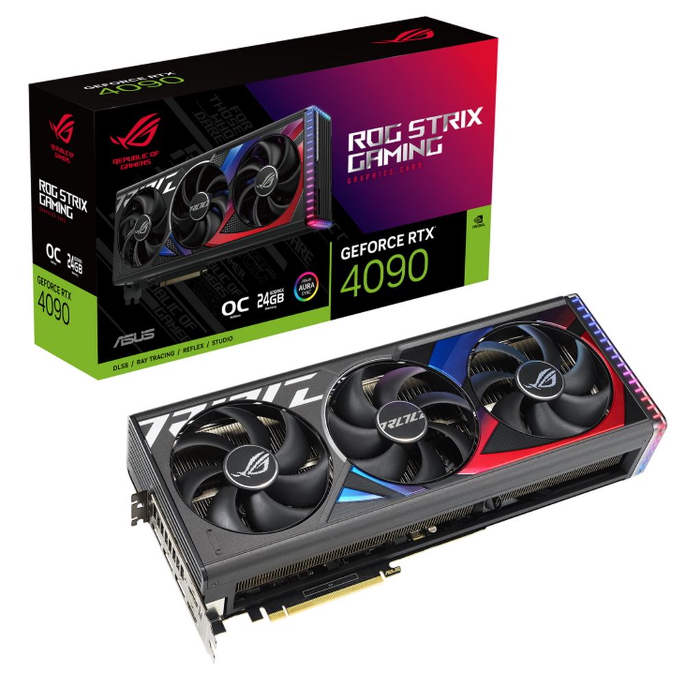 90YV0ID0-M0NA00 - Видеокарта ASUS ROG-STRIX-RTX4090-O24G-GAMING  /RTX4090,HDMI*2,DP*3,24G,D6X (90YV0ID0-M0NA00) (936879)