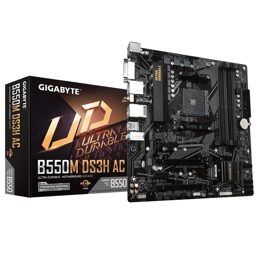 5700X3D ASRock B550 DDR4メモリー32ギガ3200MHz Материнская плата Gigabyte B550M DS3H AC, Socket AM4, AMD A520