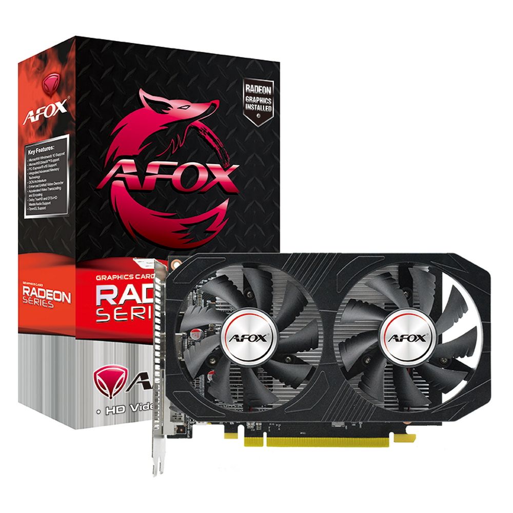 AFRX550-8192D5H4-V6 - Видеокарта Afox RX 550 8GB GDDR5 128-bit DVI HDMI DP  ATX Dual Fan