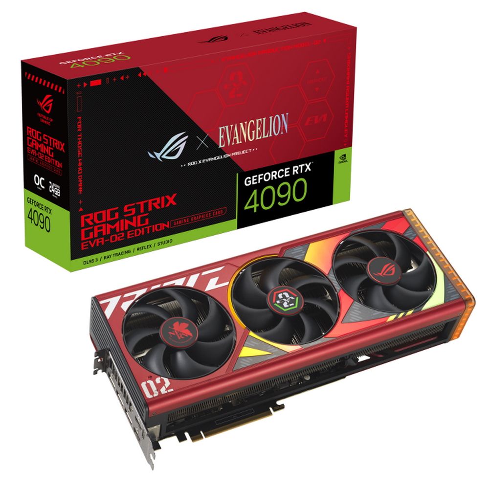 90YV0ID5-M0NM00 - Видеокарта ASUS  ROG-STRIX-RTX4090-O24G-EVA-02-EDITION/RTX4090,HDMI*2,DP*3,24G,D6X