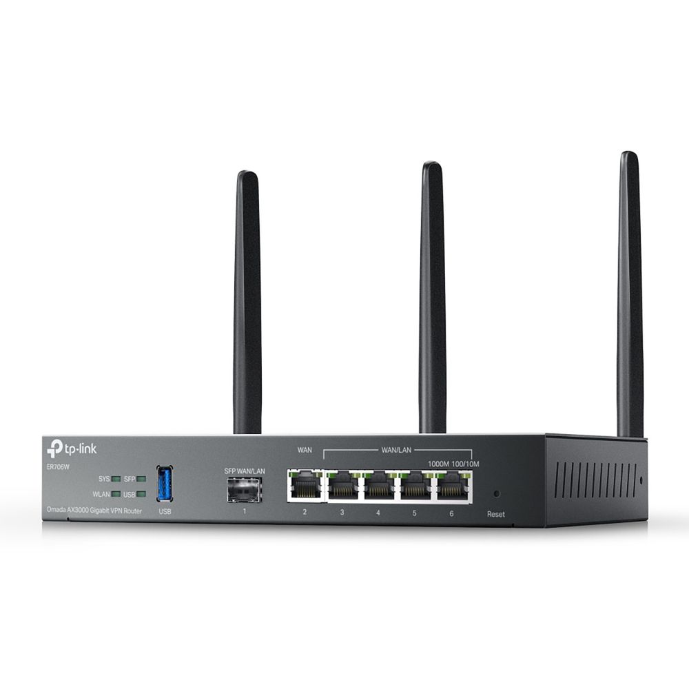 ER706W - Маршрутизатор Omada ER706W VPN ‑ с гигабитными портами и  поддержкой Wi‑Fi AX3000