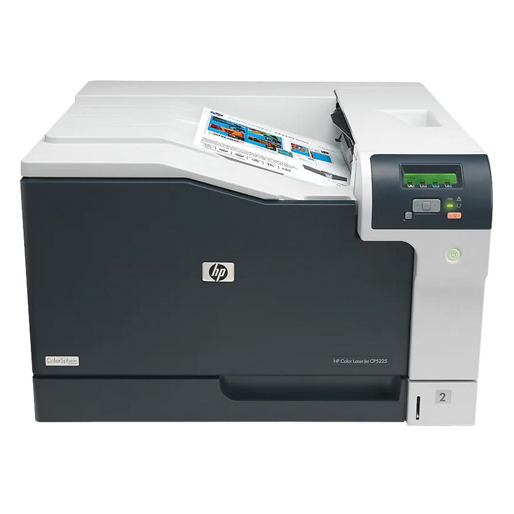 CE711A - Принтер HP LaserJet Pro CP5225N (Принтер цветной лазерный, A3,  600dpi, 20(20)ppm, 192Mb, 2trays 250+100, USB/LAN) (971412)