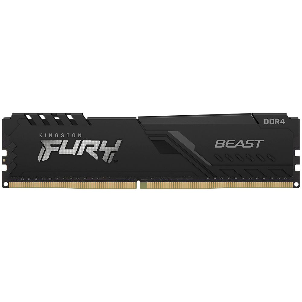 KF432C16BB/8 - Модуль памяти Kingston FURY Beast Black Gaming Memory  KF432C16BB/8 8GB DDR4 3200 DIMM Non-ECC, CL16, 1.35V, 1Gx8, RTL {25}  (319910)