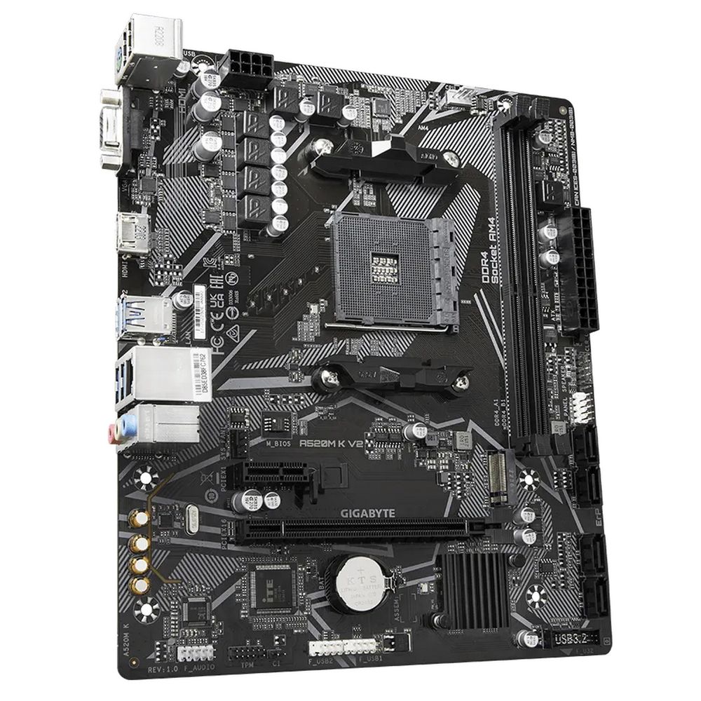 Материнская плата Gigabyte A520M K V2, RTL