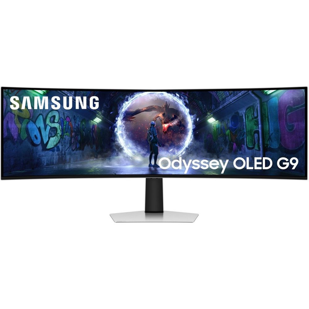 49" Монитор Samsung Odyssey OLED G9 G93SD S49DG932SI Silver DQHD (5120x1440), OLED, 240Hz, HDMI+Micro HDMI+DP, curved