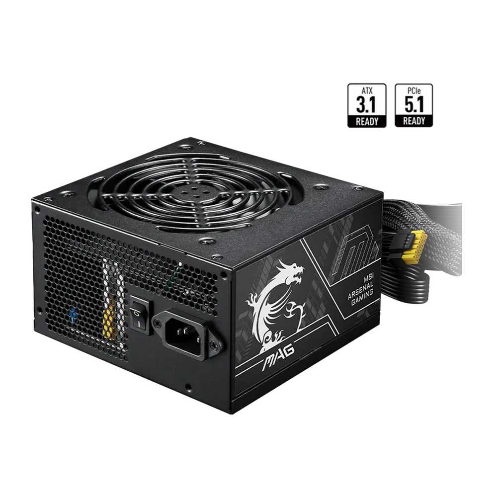 Блок питания ПК MSI MAG A750BN PCIE5 II 750W, Non-Modular, 80+ Bronze, Color Box