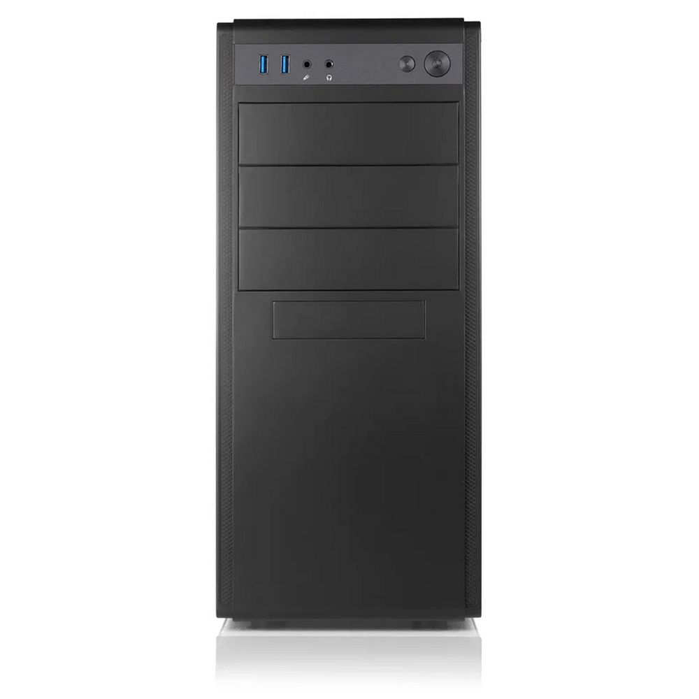Корпус для ПК FoxLine FL-886-U3C ATX case, black w/o PSU, w/1xUSB2.0+1xUSB3.0+1xType-C, w/o pwr cord, w/oFAN
