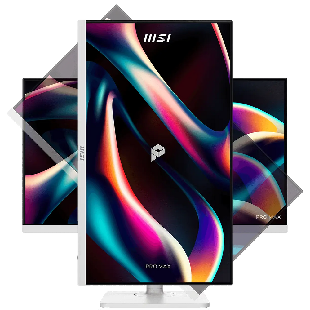Монитор 23.8" MSI PRO MAX 241PHW E14 IPS, 1920x1080, 144Hz, 4ms, 300сd/m, 1500:1, HDR | HDMI(2.0b), DP(1.2a), Type-C(PD-65W), 2xUSB3.2 | HAS, Pivot, Swivel, InPSU, Speakers, Vesa 75, White