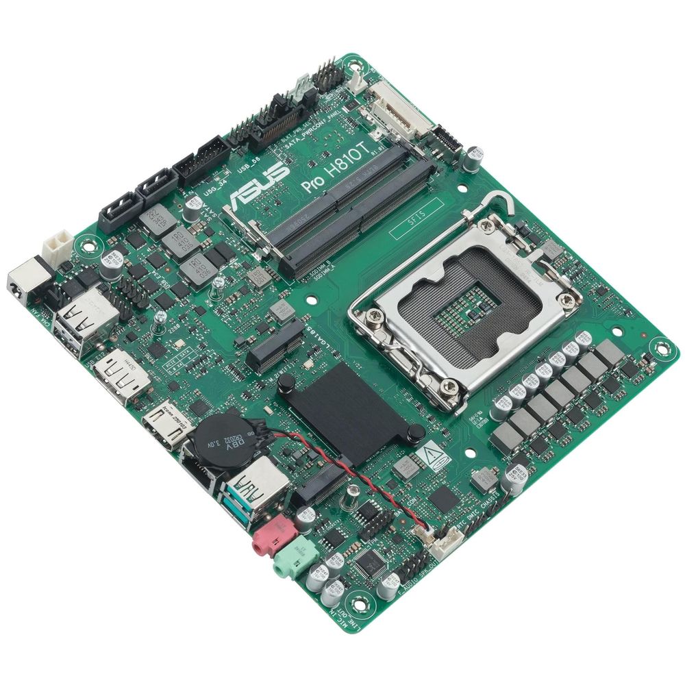 Материнская плата ASUS PRO H810T-CSM LGA1851 mini-ITX 2xDDR5 M.2 DP HDMI GLAN