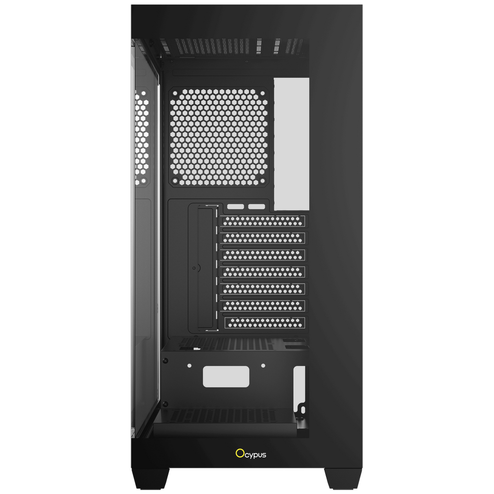 Корпус Case Ocypus Gamma C72 BK ATX / win / black / no PSU / Tempered Glass