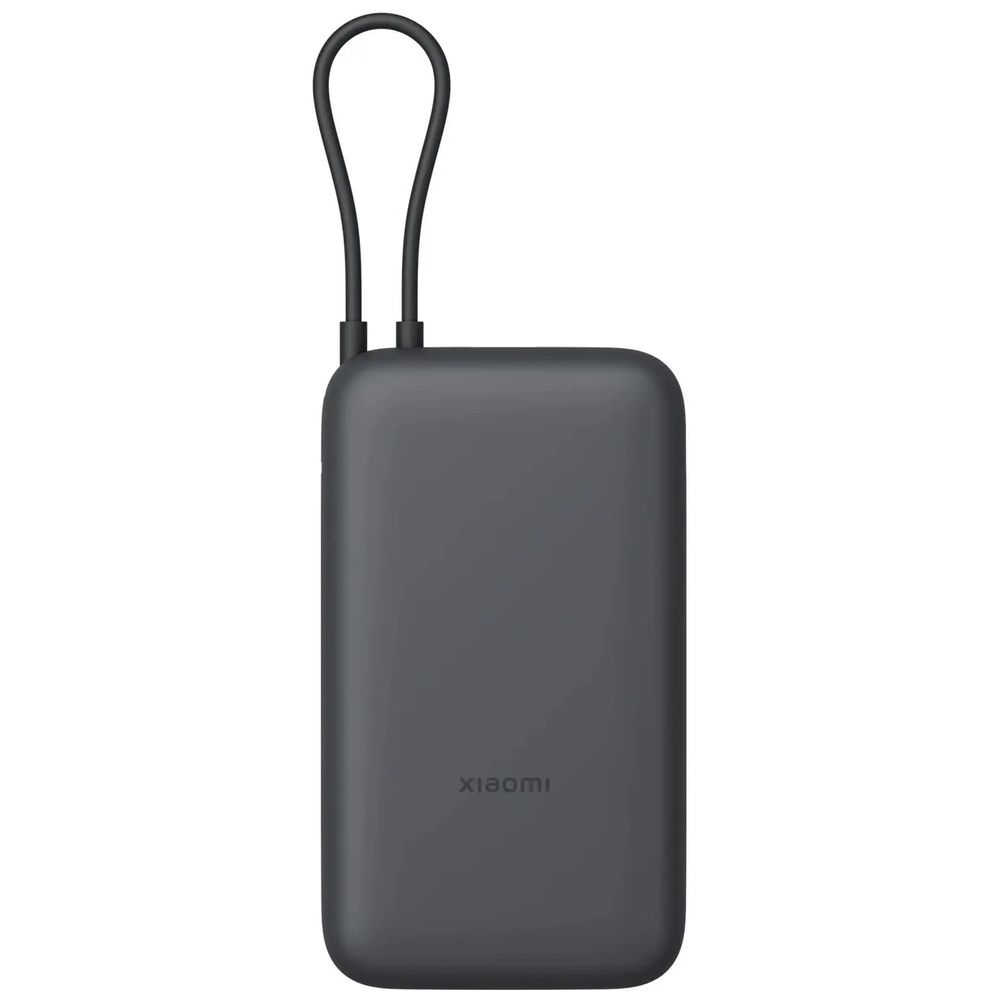 Внешний аккумулятор с встроенным кабелем Xiaomi Power Bank 20000mAh (Integrated Cable) GL Dark Gray (BHR9740GL)