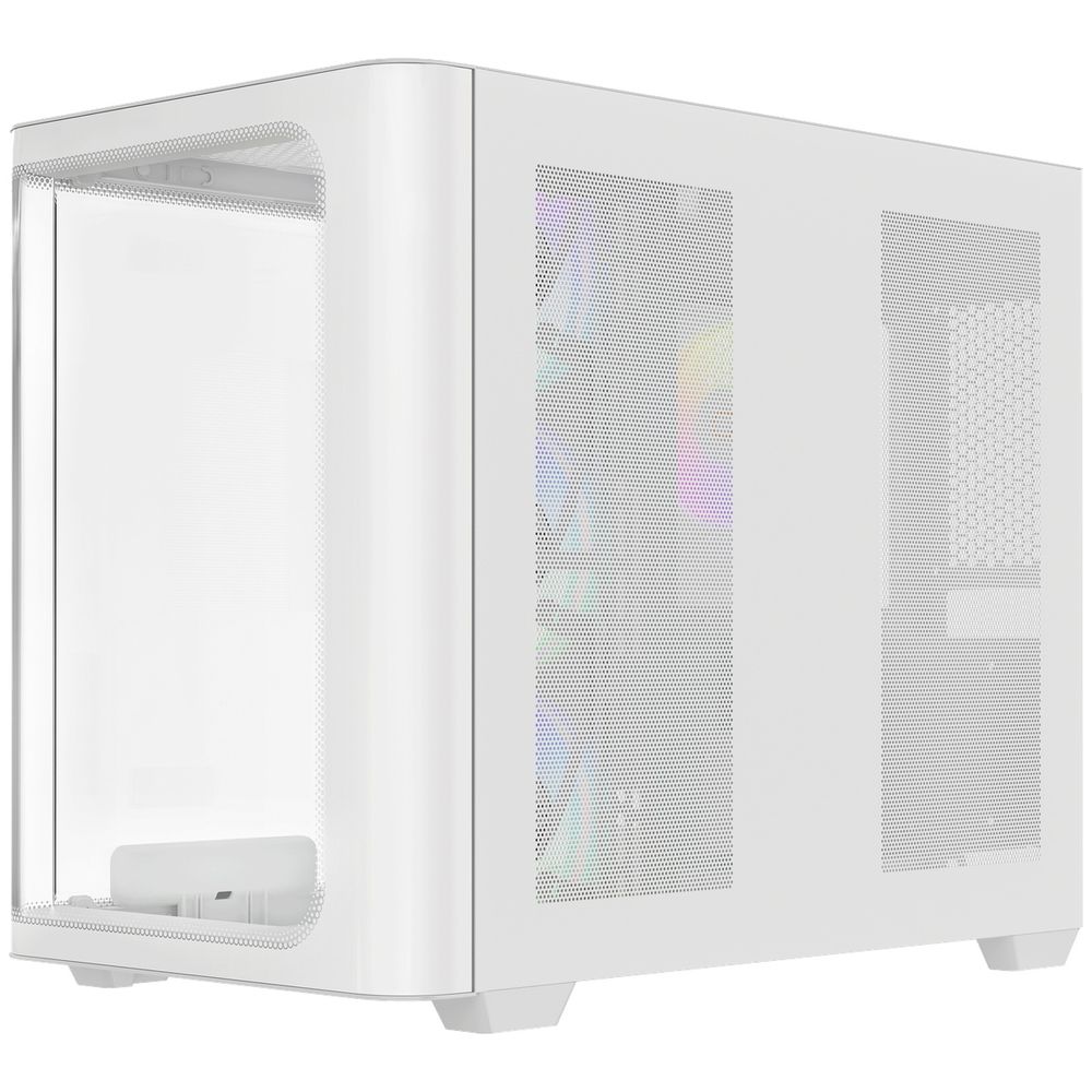 Корпус для ПК Ocypus Iota-C70-WHD400CD-GL Case Iota C70 WH Curve ARGB Digital ATX / win / white / 6 ARGB fans / / no PSU / Tempered Glass