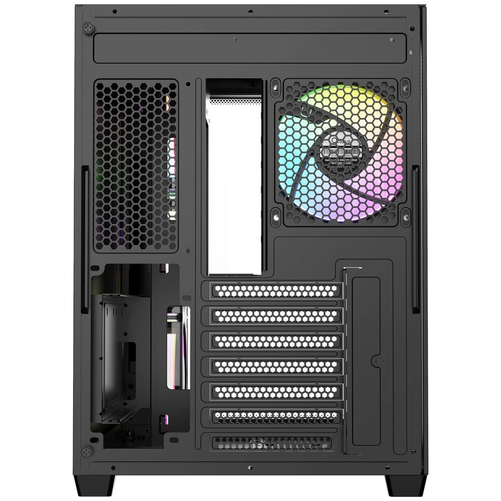 Корпус для ПК Ocypus Iota-C70-BKD400CD-GL Case Iota C70 BK Curve ARGB Digital ATX / win / black /