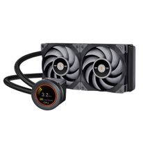 Жидкостная система охлаждения Thermaltake TOUGHLIQUID Ultra 240 CL-W322-PL12GM-B LCD,Fan 120*2,PWM 500;2500rpm/Gray/Intel LGA 1700 supported