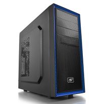 Корпус Deepcool TESSERACT BF (ATX, Black-Blue, CPU 169mm, VGA 310mm, 1 x USB3.0, 1 x USB2.0, Audio x 1, Mic x 1, «Ext. 5.25»x 2, Int. 3.5»x4, 2.5»x3, Rear fan 120mm, W/O PSU) (712220)»