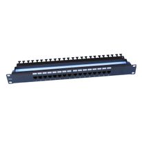 Аксессуары Hyperline Hyperline PP3-19-16-8P8C-C6-110D Патч-панель 19", 1U, 16 портов RJ-45, категория 6, Dual IDC, ROHS цвет черный (задний кабельный организатор в комплекте) (054961)