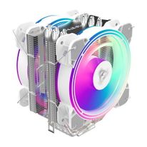 Вентилятор ALSEYE H120D (White) TDP: 200W Product Dimensions:123x154x106mm Heatsink Dimensions:154x123x58mm Heatsink Weight:518g Heat Pipe:O6mmx6pcs Fan Dimensions-:120x120x25mm (875842)