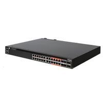 Коммутатор Edge-corE 4610-30P-O-AC-F Edge-corE AS4610-30P, 24-Port GE RJ45 port PoE+, last 8 ports Ultra-PoE, 960W PoE Bugdet, 4x10G SFP+, 2 port 20G QSFP+ for stacking, Broadcom Helix 4, Dual-core ARM Cortex A9 1GHz, dual 110-230VAC 600W hot-swappable PSUs, one fixed syste