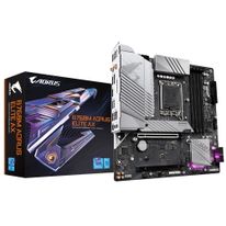 Материнская плата Gigabyte B760M AORUS ELITE AX, Socket 1700, Intel®B760, 4xDDR4-3200, HDMI+DP, 1xPCI-Ex16, 1xPCI-Ex1, 4xSATA3(RAID 0/1/5/10), 2xM.2, 8Ch Audio, GLan, WiFi, (4+4)xUSB2.0, (4+2)xUSB3.2, (1+1)xUSB3.2 Type-C™, mATX, RTL