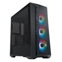 Корпус Cooler Master MasterBox 520 Mesh BO Edition MB520-KGNN-S00 USB3.0x1,USB-Cx1,Audio,ARGB fan x3, front Mesh panel MB520-KGNN-SNO Black Out Edition, USB3.0x1,USB-Cx1,Audio,ARGB fan x3, front Mesh panel