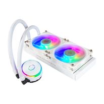 Жидкостная система охлаждения Cooler Master PL240 Flux WHITE, LGA1700  |MLY-D24M-A23PZ-RW| PL240 Flux WHITE, 240 x 27mm wide radiator, 120mm ARGB Gen2 fan*2, Pump ARGB Gen 2 LED, LGA1700