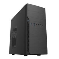 Корпус FoxLine Case Foxline FL–628-FZ450R-U32 |FL–628-FZ450R-U32| mATX case, black, w/PSU 450W 12cm, w/2xUSB2.0, w/2xUSB3.0 w/pwr cord, w/o FAN