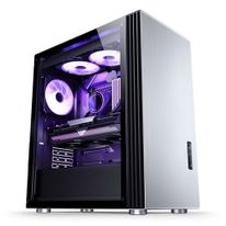 Корпус JONSBO U6 Silver без БП, боковые панели из закаленного стекла, mini-ITX, micro-ATX, ATX, серебристый