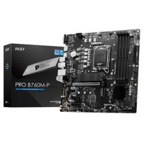 Материнская плата MSI PRO B760M-P B760, LGA1700, 4*DDR5, 1*PCIEx16, 2*PCIEx1, 2*M.2, 1*TypeC, 3*USB3.2Gen1, 8*USB2.0, 4*SATA3.0, 1G, VGA, DP, HDMI, M-ATX, RTL