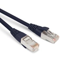 Кабельная сборка Hyperline Hyperline PC-LPM-STP-RJ45-RJ45-C5e-3M-LSZH-BK Патч-корд F/UTP, экранированный, Cat.5е 