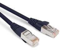 Кабельная сборка Hyperline PC-LPM-STP-RJ45-RJ45-C5e-1M-LSZH-BK Патч-корд F/UTP, экранированный, Cat.5е (100% Fluke Component Tested), LSZH, 1 м, черный