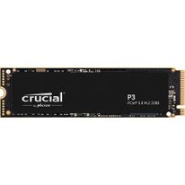 Твердотельный накопитель SSD Crucial P3, 500GB, M.2(22x80mm), NVMe, PCIe 3.0 x4, QLC, R/W 3500/1900MB/s, TBW  