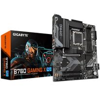 Материнская плата Gigabyte B760 GAMING X, Socket 1700, Intel®B760, 4xDDR5-4800, HDMI+DP, 3xPCI-Ex16, 4xSATA3(RAID 0/1/5/10), 3xM.2, 8Ch Audio, 2.5GLan, (4+4)xUSB2.0, (3+2)xUSB3.2, (1+1)xUSB3.2 Type-C™, ATX, RTL