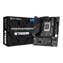 Материнская плата Maxsun MS-Challenger B760M B760, LGA1700, 2*DDR4, 1*PCIEx16, 1*PCIEx1, 2*M.2, 6*USB3.2Gen1, 6*USB2.0, 3*SATA3.0, 1G, VGA, HDMI, M-ATX, RTL