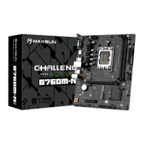 Материнская плата Maxsun MS-Challenger B760M-N D5 B760, LGA1700, 2*DDR5, 1*PCIEx16, 1*PCIEx4, 2*M.2, 6*USB3.2Gen1, 6*USB2.0, 3*SATA3.0, 1G, VGA, HDMI, M-ATX, RTL