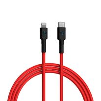 USB кабель ZMI USB-кабель ZMI AL875 USB Type-c to Lightning PP braided Cable 1.5m red (ZMKAL875CNRD)  