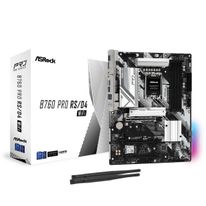 Материнская плата ASRock B760 PRO RS/D4 WIFI, Socket 1700, Intel®B760, 4xDDR4-3200, HDMI+DP, 2xPCI-Ex16, 1xPCI-Ex1, 4xSATA3(RAID 0/1/5/10), 2xM.2, 8 Ch Audio, 1x2.5GLan, WiFi, (2+4)xUSB2.0, (3+2)xUSB3.2, (1+1)xUSB3.2 Type-C™, ATX, RTL