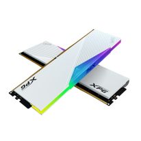 Комплект модулей памяти ADATA 32GB DDR5 7200 DIMM XPG Lancer RGB 2*16, 1.4V, CL34-46-46, On-Die ECC, Power Management IC, white