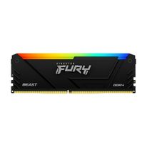 Модуль памяти Kingston 8GB DDR4 2666MHz DIMM FURY Beast Black RGB PnP CL16, 1.2V 288-pin Non-ECC