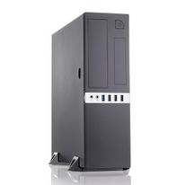 Корпус Foxline FL-203-GT-300 mATX case black, w/PSU TFX 300W 80+ bronze, w/2xUSB2.0+2xUSB3.0, w/pwr cord, w/ 8cm FAN