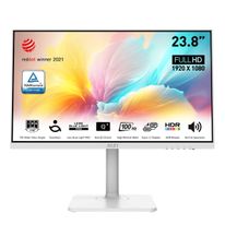 Монитор MSI Modern MD2412PW 23.8" White (IPS, 1920x1080, HDMI+Type C, 1 ms, 178°/178°, 300 cd/m, 1000:1 (100M:1), 100Hz, MM, Pivot)