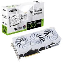 Видеокарта ASUS RTX4070Ti SUPER TUF GAMING WHITE OC 16GB GDDR6X 256bit 3xDP 2xHDMI 3FAN [TUF-RTX4070TIS-O16G-WHITE-GAMING]