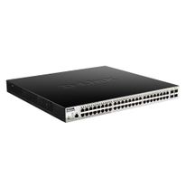 Коммутатор D-Link DGS-1210-52P/ME/B1A Управляемый коммутатор 2 уровня с 48 портами 10/100/1000Base-T и 4 портами 1000Base-X SFP (порты 1-8 с поддержкой PoE 802.3af/802.3at (30 Вт) {2} (429163)