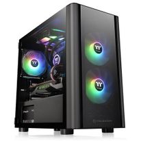 Корпус Thermaltake V150 TG CA-1R1-00S1WN-00 Black/Win/SPCC/Tempered Glass*2/ 120mm Standard Fan*1 (525701)