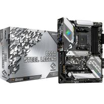 Материнская плата ASRock B550 STEEL LEGEND, Socket AM4, AMD B550, 4xDDR4-3200, HDMI+DP, 2xPCI-Ex16, 2xPCI-Ex1, 6xSATA3(RAID 0/1/10), 2xM.2, 8 Ch Audio, 1x2,5GLan, (4+4)xUSB2.0, (3+2)xUSB3.2, (1+1)xUSB3.2 Type-C™, 1xPS/2, ATX, RTL, {10} (931574)