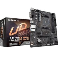 Материнская плата Gigabyte A520M S2H, Socket AM4, AMD A520, 2xDDR4-3200, D-SUB+DVI-D+HDMI, 1xPCI-Ex16, 2xPCI-Ex1, 4xSATA3(RAID 0/1/10), 1xM.2, 8 Ch Audio, GLan, (2+4)xUSB2.0, (4+2)xUSB3.2, 1xPS/2, mATX, RTL {10} (809720)