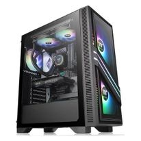 Корпус Thermaltake Versa T35 TG RGB CA-1R7-00M1WN-00 Black/Win/SPCC/Tempered Glass*2/120mm Standard Fan*1