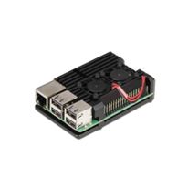 Корпус ACD RA503 Black Metal Aluminum Case with Double Fans for Raspberry Pi 4B (RASP4033)