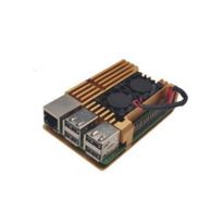 Корпус ACD RA504 Gold Metal Aluminum Case with Double Fans for Raspberry Pi 4B