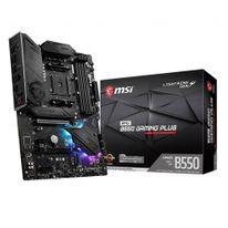 Материнская плата MSI MPG B550 GAMING PLUS, Socket AM4, AMD®B550, 4xDDR4-3200, 2xPCI-Ex16x, 2xPCI-Ex1x, HDMI+DP, 6xSATA3(RAID 0/1/10), 2xM.2, 8 Ch Audio, GLan, (4+4)xUSB2.0, (3+2)xUSB3.2, (1+1)xUSB3.2 Type-C™, 1xPS/2, ATX, RTL {5}(731885)