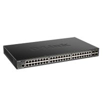 Коммутатор D-Link DGS-1250-52XMP/A1A L2 Smart Switch with 48 10/100/1000Base-T ports and 4 10GBase-X SFP+ ports (48 PoE ports 802.3af/802.3at (30 W), PoE Budget 370W), {5}, (443022)